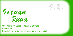 istvan ruva business card